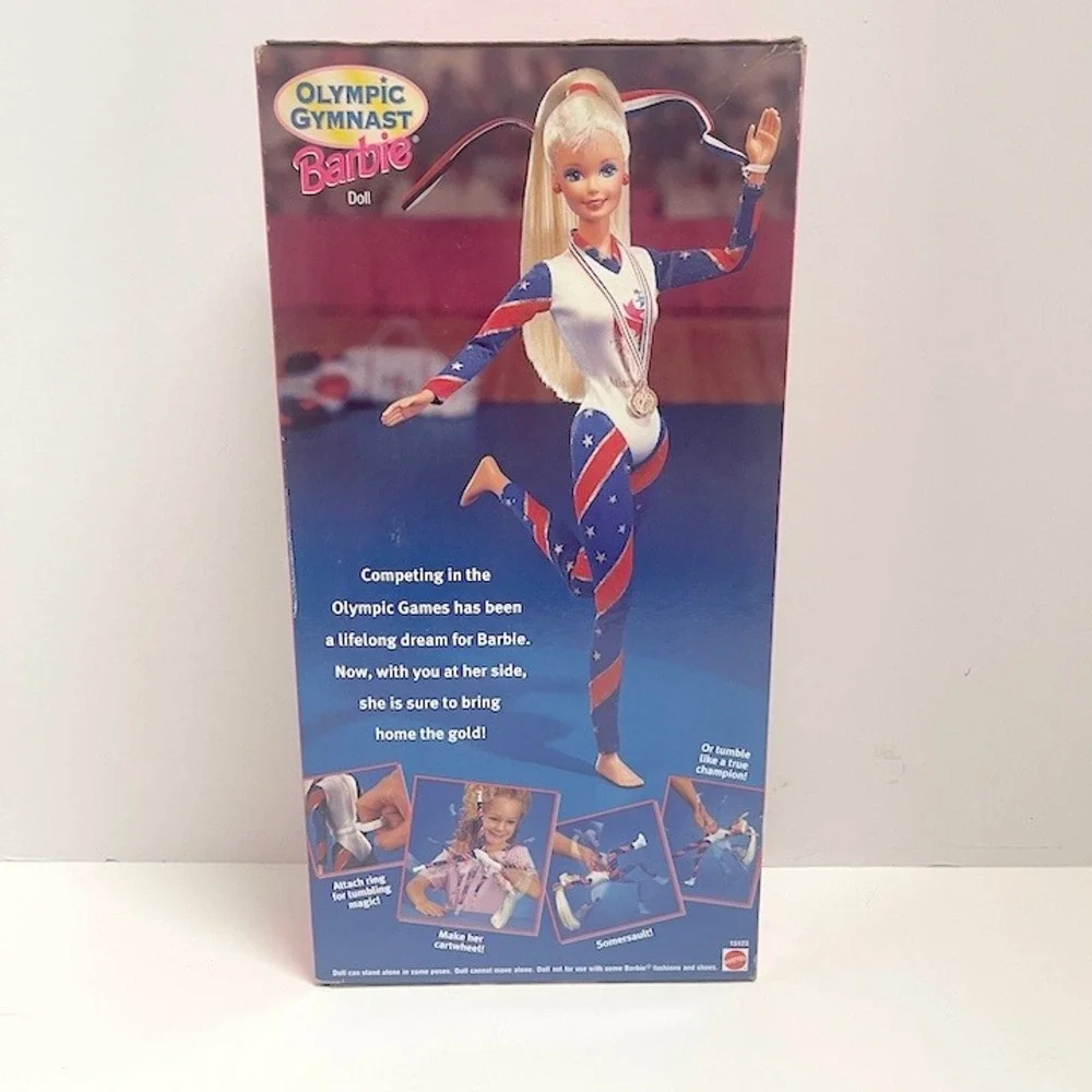 1995 Olympic Gymnast Barbie Doll Licensed Atlanta Olympic Games Blonde Hair‎